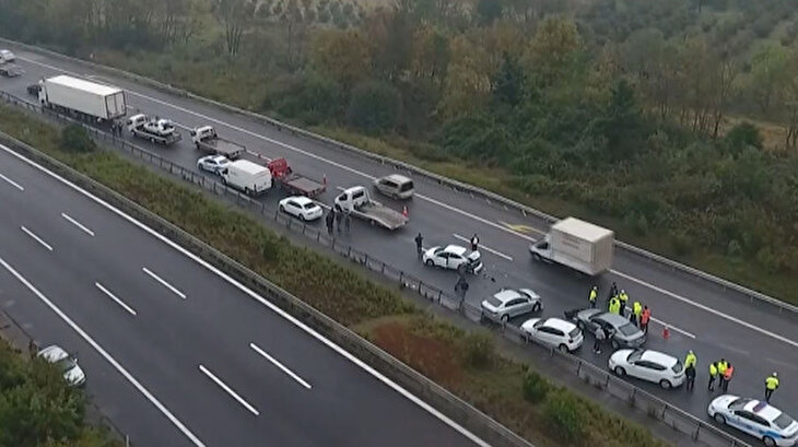 Anadolu Otoyolu'nda zincirleme trafik kazası