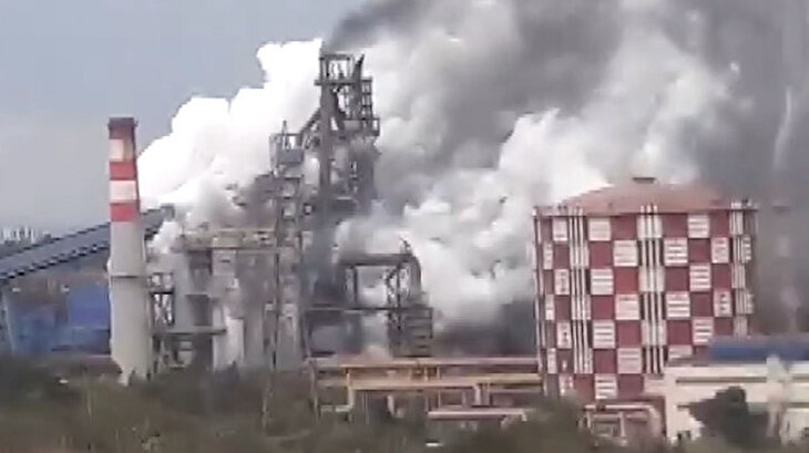 İskenderun'daki demir çelik fabrikasında korkutan patlama