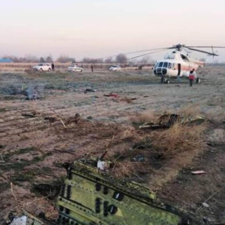 Ukrayna Havayolları'na ait yolcu uçağı İran'da düştü