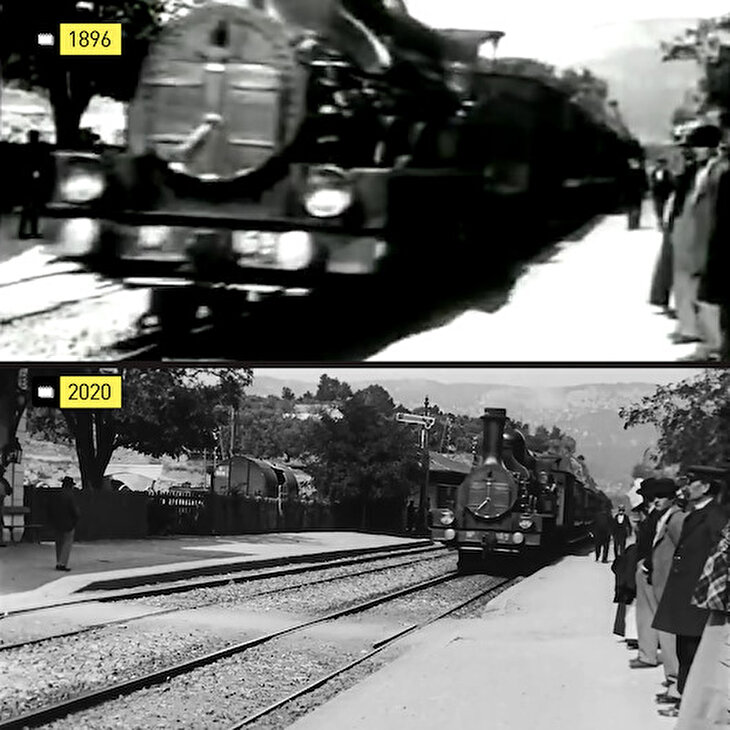 1896 tarihli filmi dün çekilmiş gibi netleştiren dijital dönüşüm