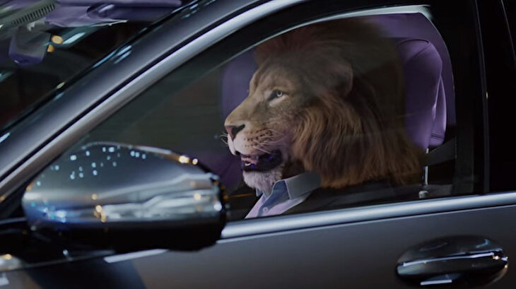Mercedes'in 'aslan metaforlu' reklam filmi