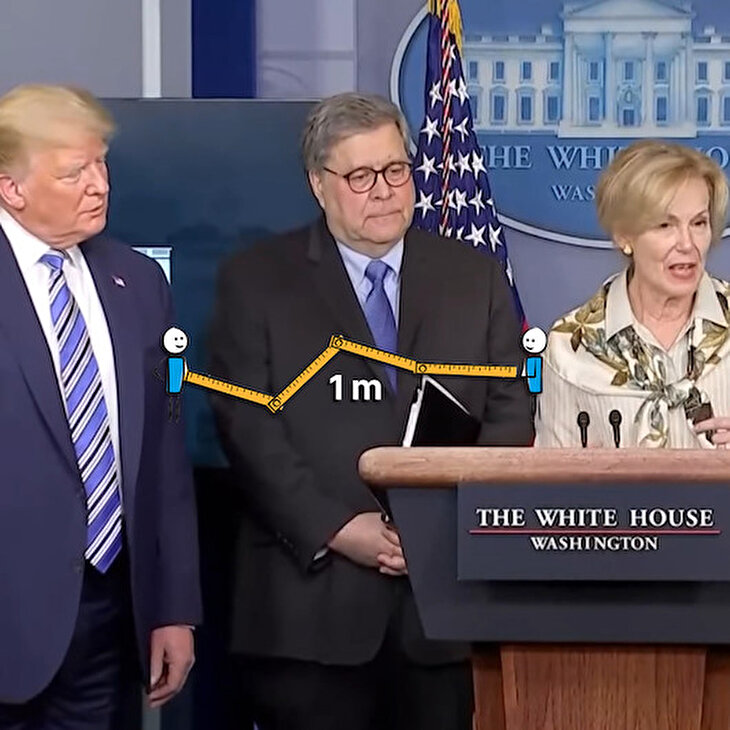 'Hafta sonu ateşim vardı' diyen doktor Trump'ı birkaç metre uzağa kaçırdı