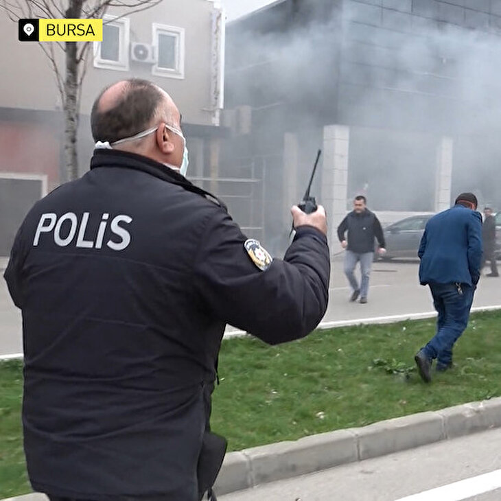 Bursa polisi: Yangın söner ama virüs sönmüyor