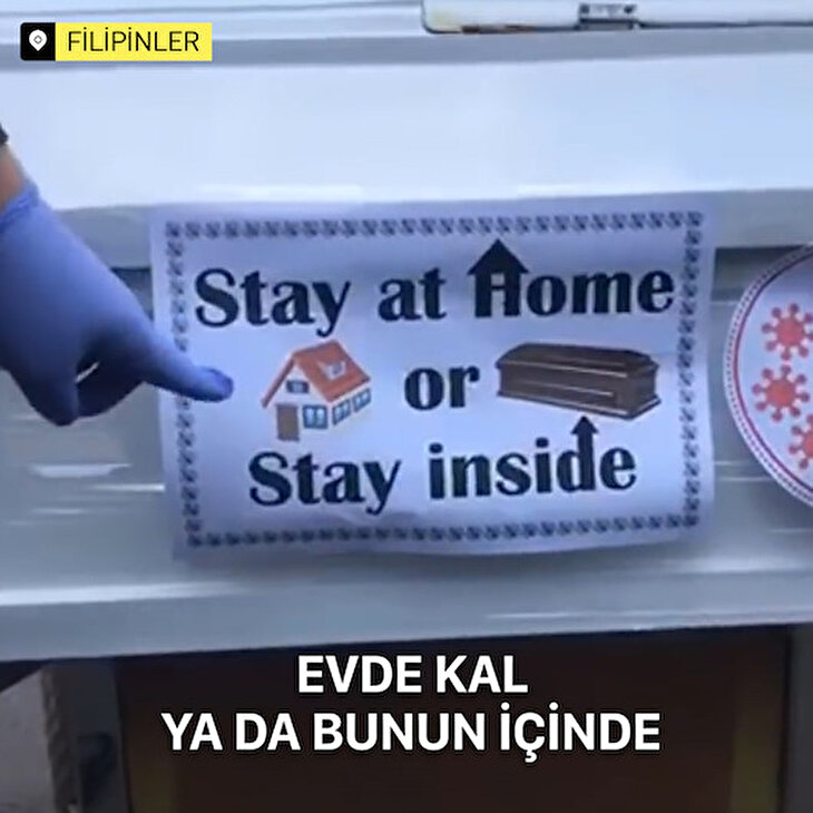 Filipinler'de caydırıcı bir koronavirüs uyarısı