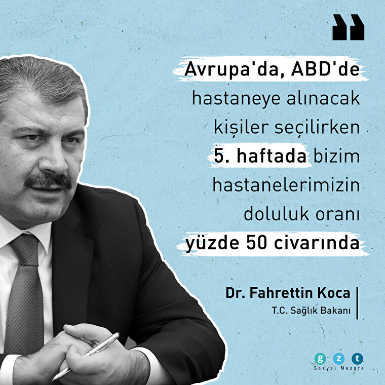 Bakan Koca: Avrupa ve ABD'de hastalar seçilerek alınıyor