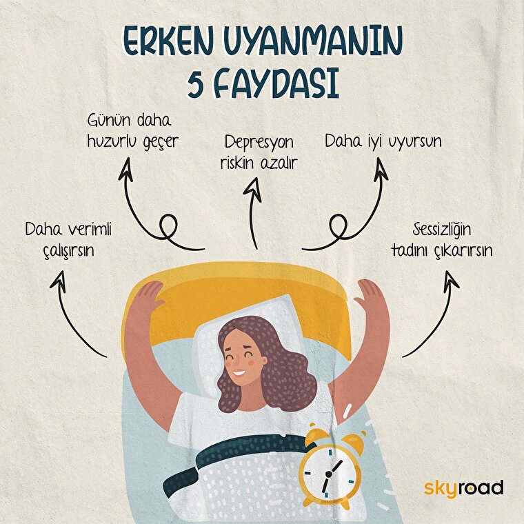 Erken uyanmanın 5 faydası 🙌🏻