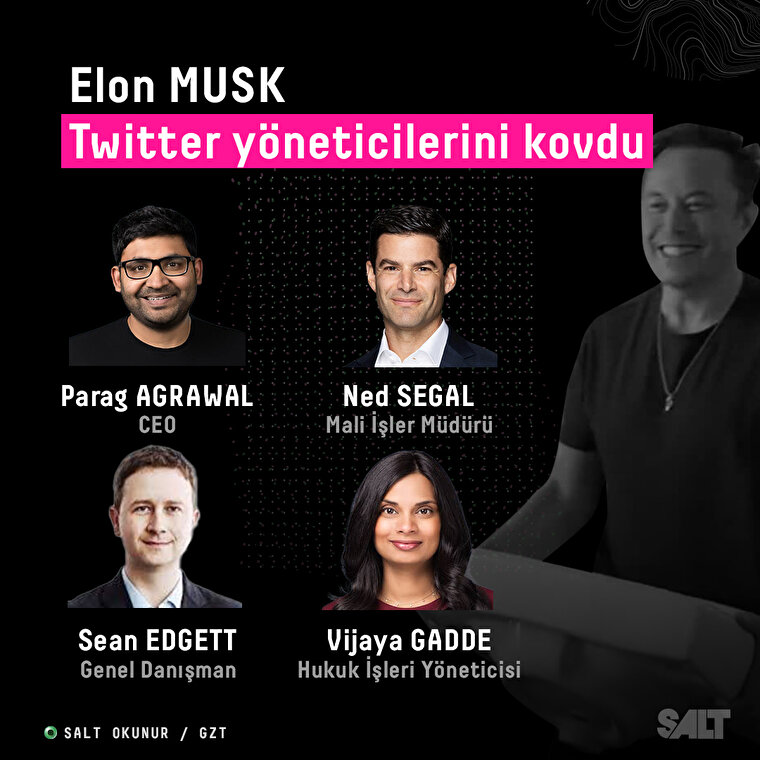 Elon Musk, Twitter yöneticilerini kovdu