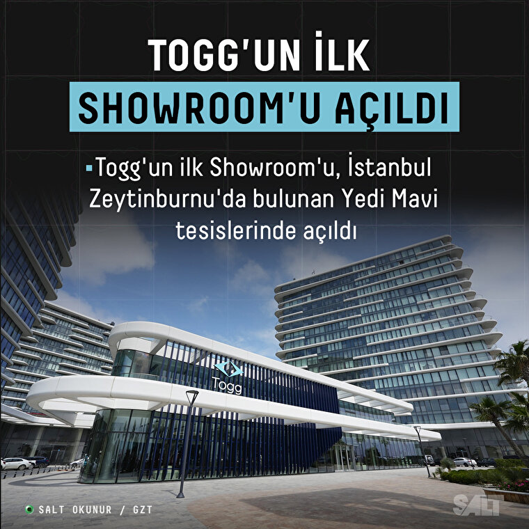 Togg'un ilk Showroom'u açıldı 