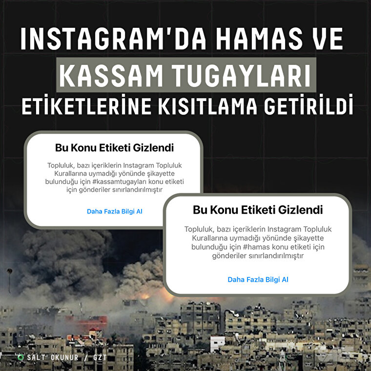 Instagram'dan Hamas'a kısıtlama 