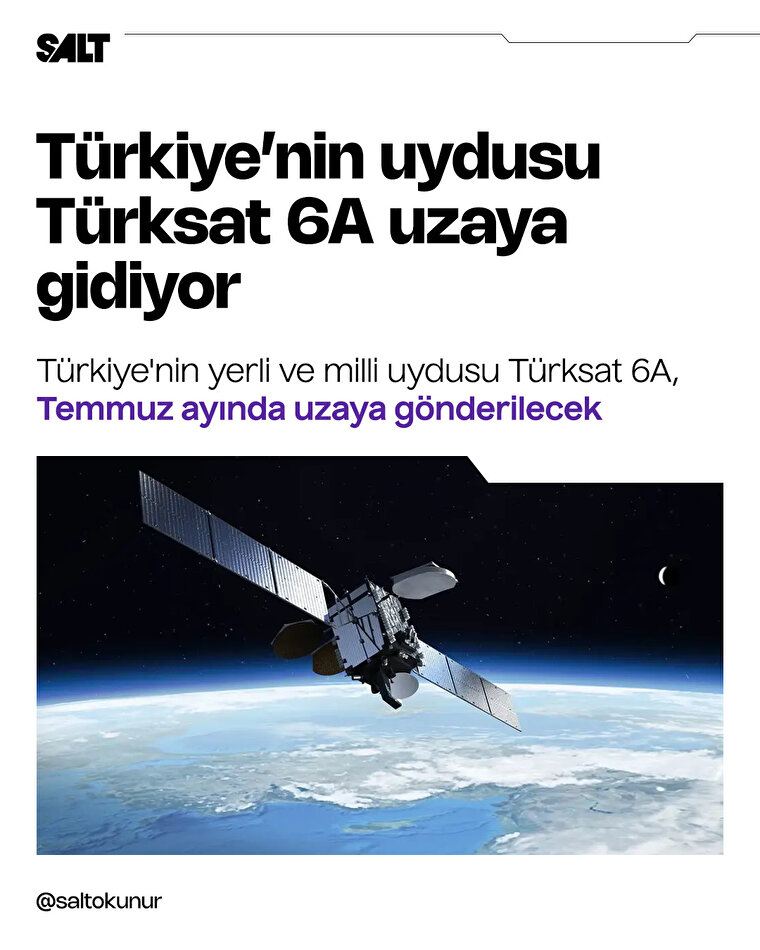 Türkiye'nin uydusu Türksat 6A uzaya gidiyor