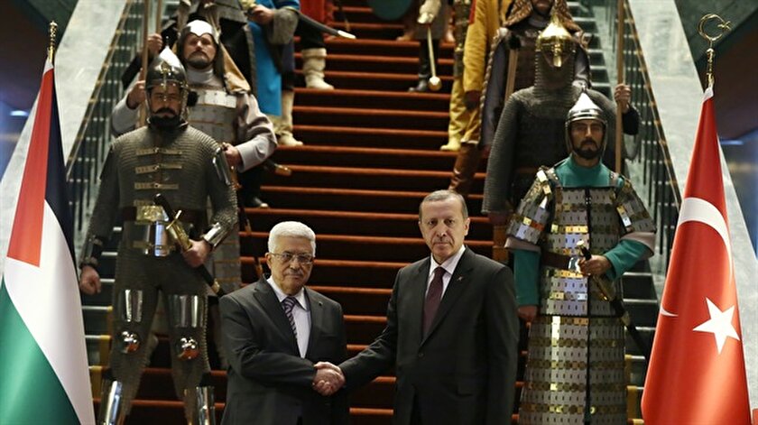 Filistin lideri Abbasa sıradışı karşılama