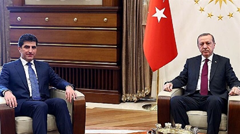 Erdoğan, Neçirvan Barzani’yi kabul etti