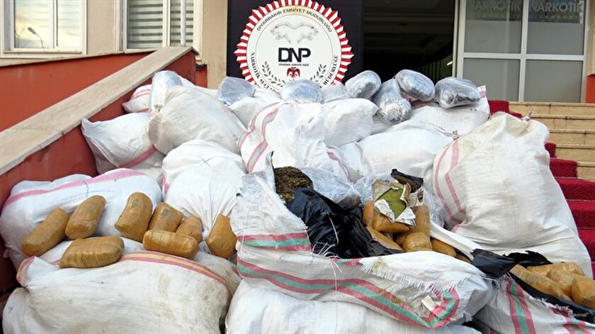 Diyarbakırda 500 kilo esrar ele geçirildi