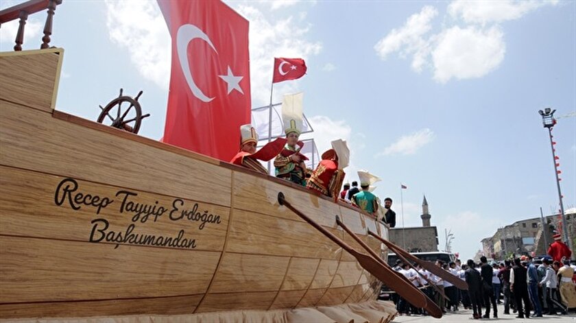İstanbulun Fethi Erzurumda canlandırıldı