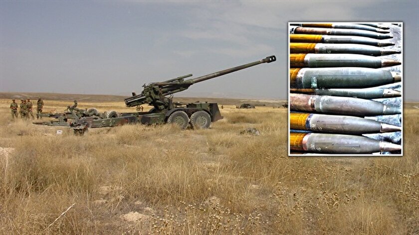 PKK hedeflerini vuran mermilerdeki anlamlı yazı