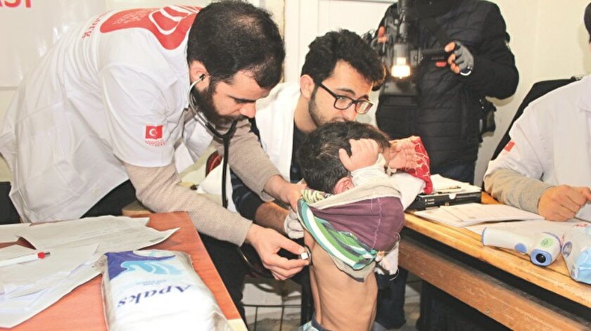 Suriyeli miniklere ücretsiz sağlık taraması