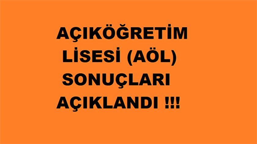 aolweb aol meb gov tr aol sonuclari aciklandi meb acik lise sonuclari sorgulama meb giris yeni safak