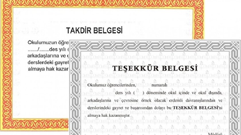 Takdir teşekkür hesaplama! Kimler takdir ve teşekkür alabilir?
