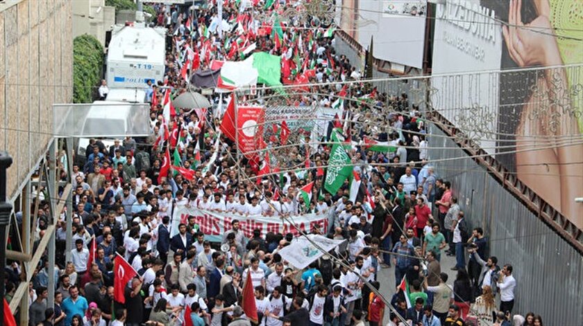 Mavi Marmaranın 7.yılında Özgür Kudüs Yürüyüşü