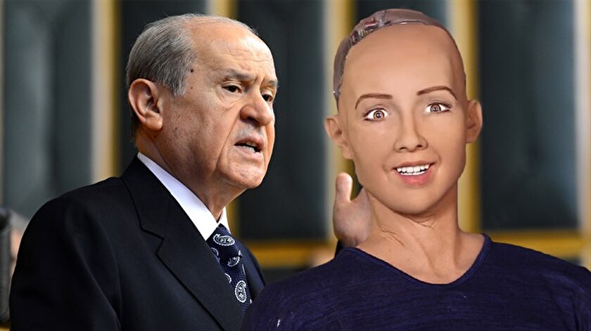 Bahceli Den Suud A Robot Sophia Cikisi