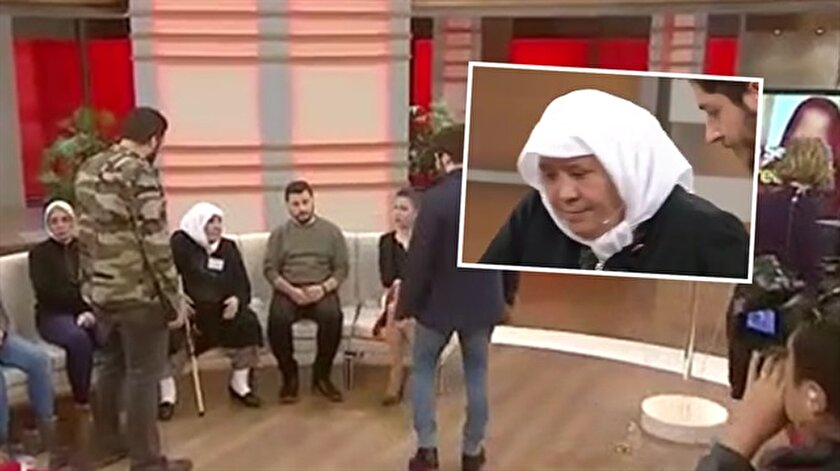 Yaşlı kadın canlı yayında gözaltına alındı