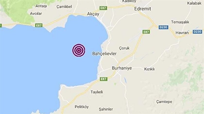 Balikesir In Edremit Ilcesinde Deprem Meydana Geldi Son Depremler