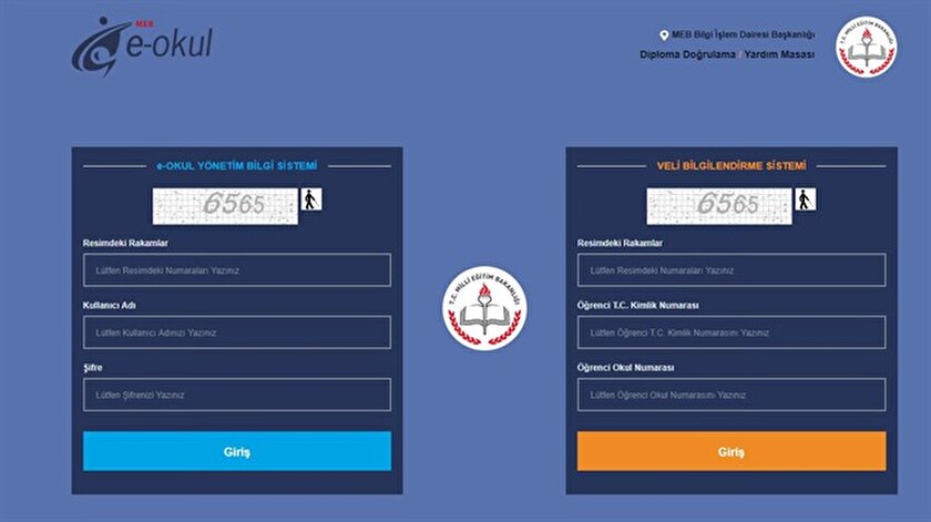 e okul takdir tesekkur hesaplama e okul sinav sonuclari e okul vbs giris yeni safak