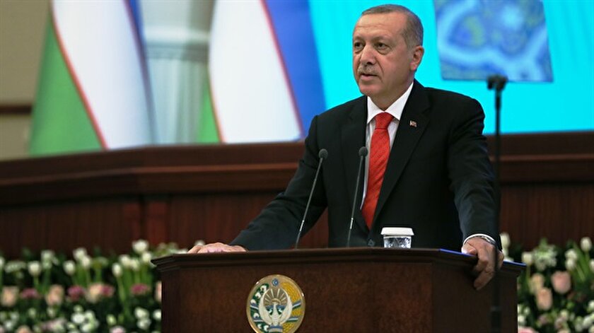 Cumhurbaşkanı Recep Tayyip Erdoğan, Özbekistan Parlamentosunda hitap etti.