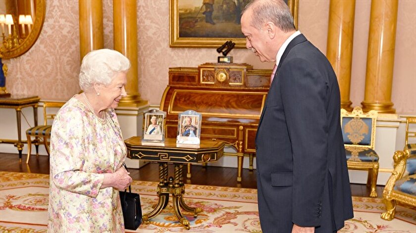 Erdoğan Kraliçe ile görüştü