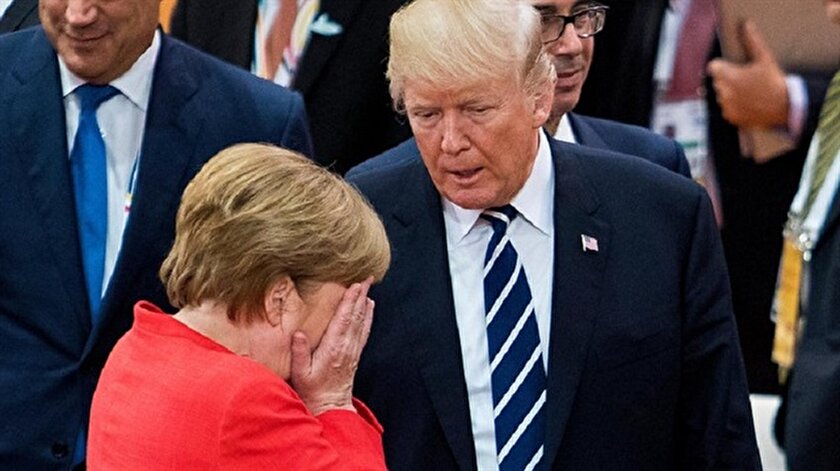 Trump Merkel'e seslendi: Hükümetin sallantıda!