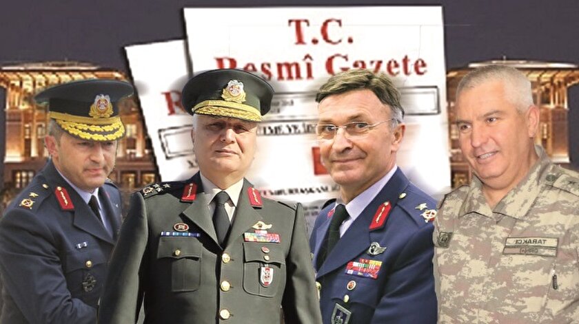 General ve amiral atamaları dün Resmi Gazete’de yayımlandı.