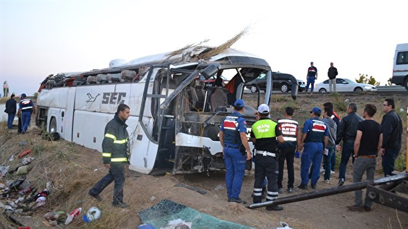 Son Dakika Aksaray Daki Otobus Kazasinda 6 Kisi Oldu
