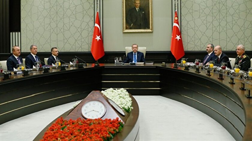 MGK, Cumhurbaşkanlığı Külliyesinde toplandı.