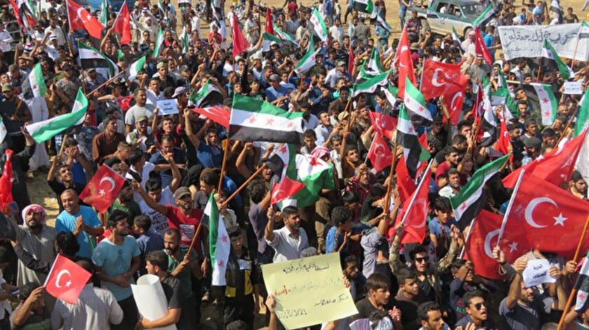 idlib'de türkiye7ye sevgi gösterisi ile ilgili görsel sonucu