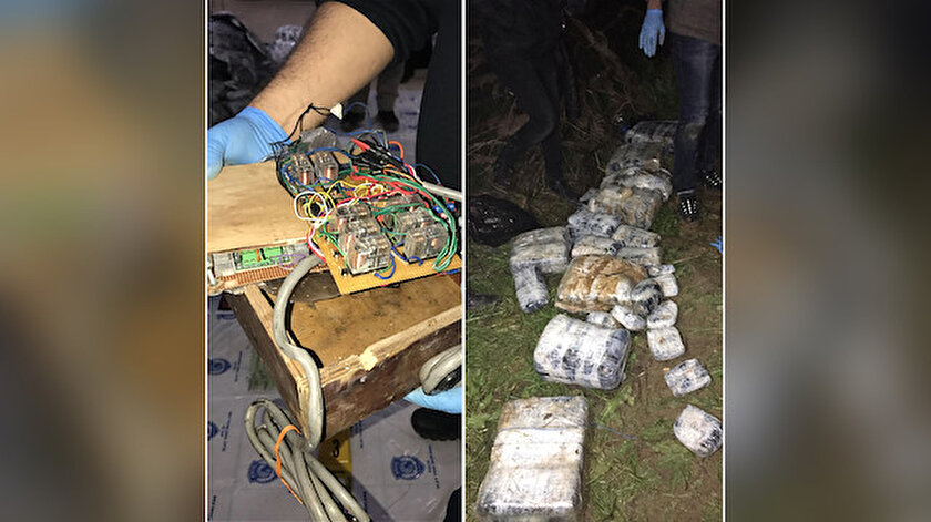 Ele geçirilen patlayıcılar ve elektronik düzenek.
