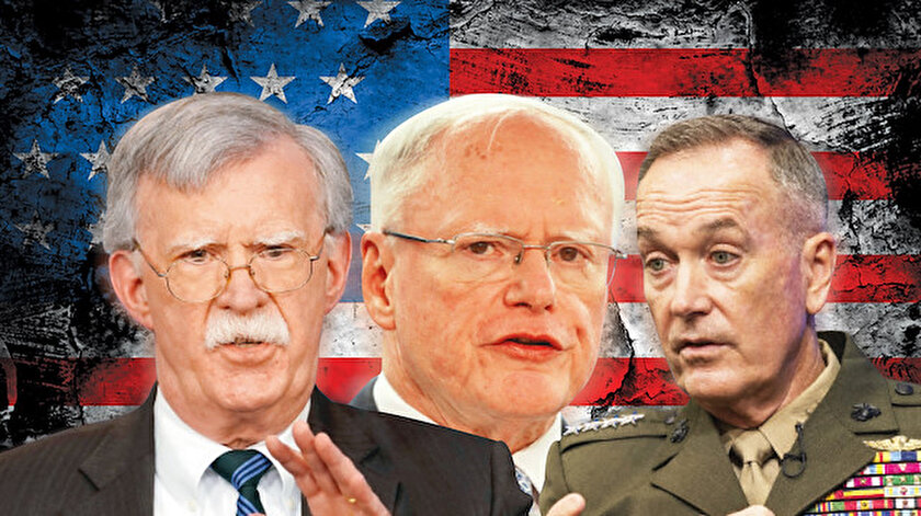 ABD Ulusal Güvenlik Danışmanı John Bolton, Suriye Özel Temsilcisi James Jeffrey, Genelkurmay Başkanı Joseph Joseph Dunford