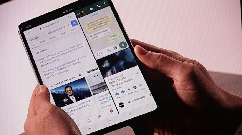 ​Samsung’un katlabilir telefonu Galaxy Fold resmen tanıtıldı! İşte tüm özellikleri