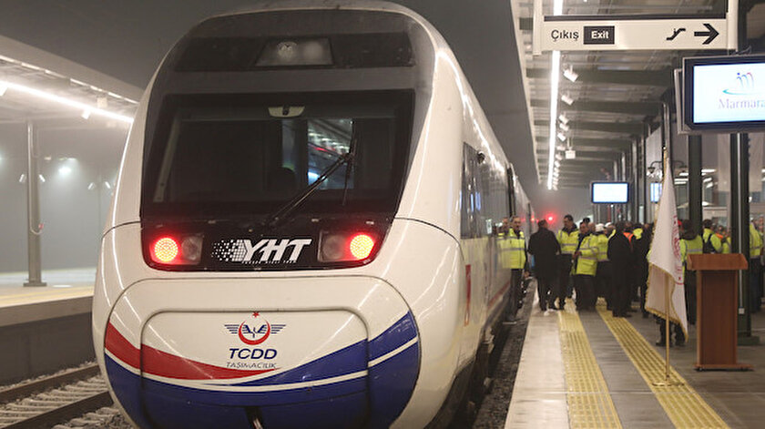 Gebze Halkalı arası Marmaray hattı seferleri - YHT ilk kez Avrupa Yakasına geçti