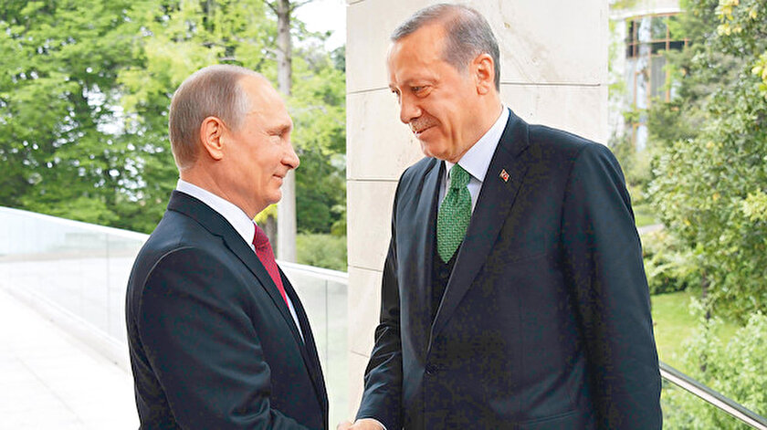 Vladimir Putin ve Recep Tayyip Erdoğan