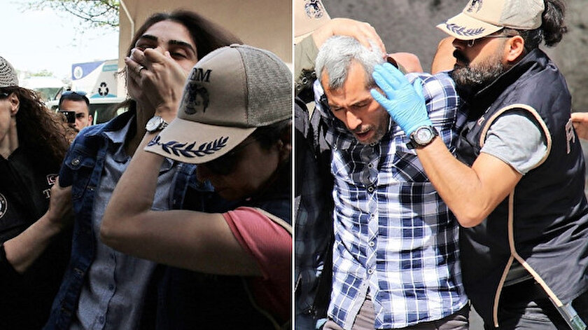 Terör örgütü DHKP-C ile bağlantılı olduğu belirlenen 2 zanlı, adliyeye getirildi.