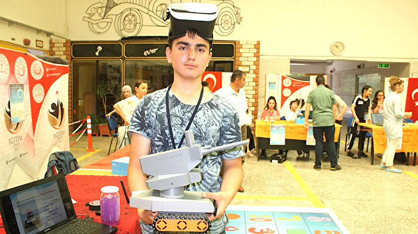 Niksar ilçesi İhsan Karatay Ortaokulu öğrencisi Kaan Özyurt (14)