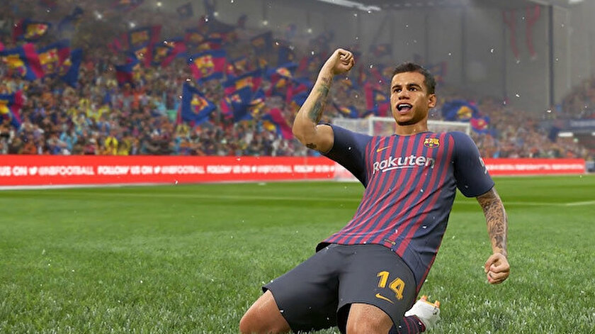 PES 2019 oyun içi görseli.