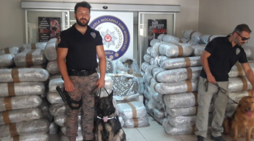 Muğla'da ele geçirilen uyuşruucu