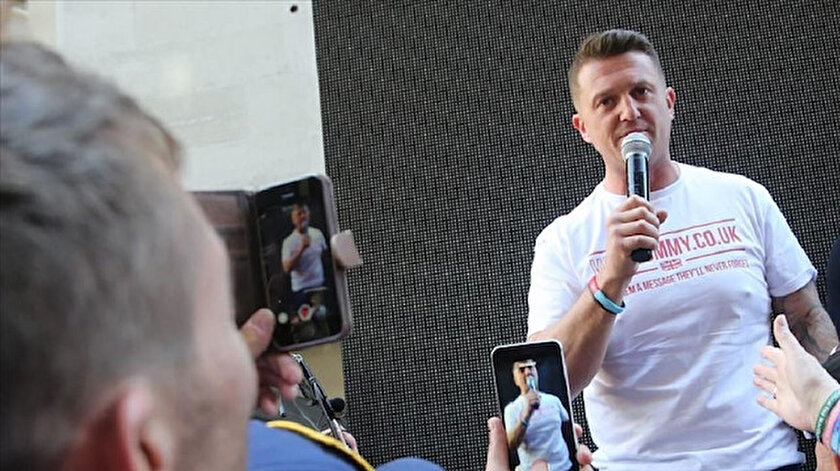 EDL eski Başkanı Tommy Robinson.