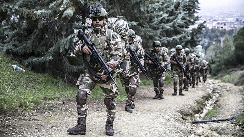 Karacehennem Ormanları bölgesinde hava destekli operasyon gerçekleştirildi.