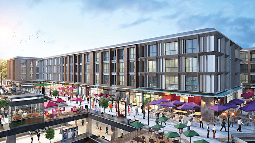 TORKAM E5 isimli projede 234 rezidans daire, 117 ofis, 310 cadde dükkanı ve 896 araçlık otopark yer alıyor.