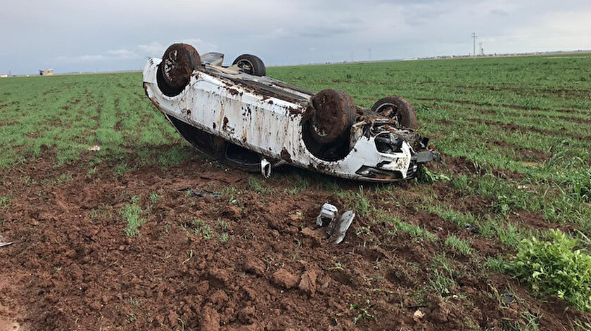 Kaza sonrasında hava yastığı açılmayan otomobil.