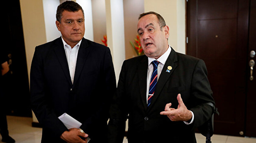 Orta Amerika ülkesi Guatemala'da devlet başkanı seçilen Alejandro Giammattei.