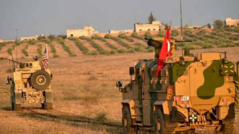 Türk ve ABD askeri araçları, Suriye.