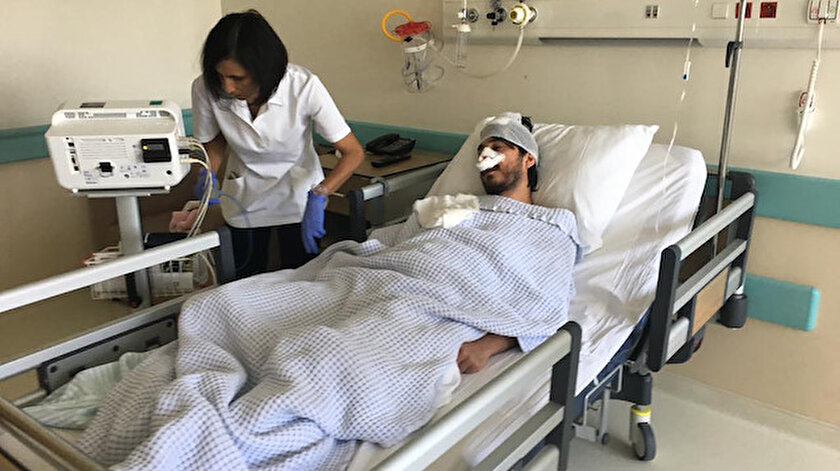 Akyol'un başında 7 santim açıklık, burnunda da 3 kırık olduğu belirlendi.